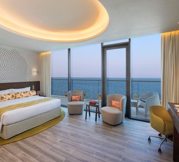Deluxe Room with Balcony, Partial Palm Sea View Номера