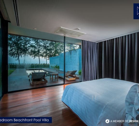 One Bedroom Beachfront Pool Villa Номера