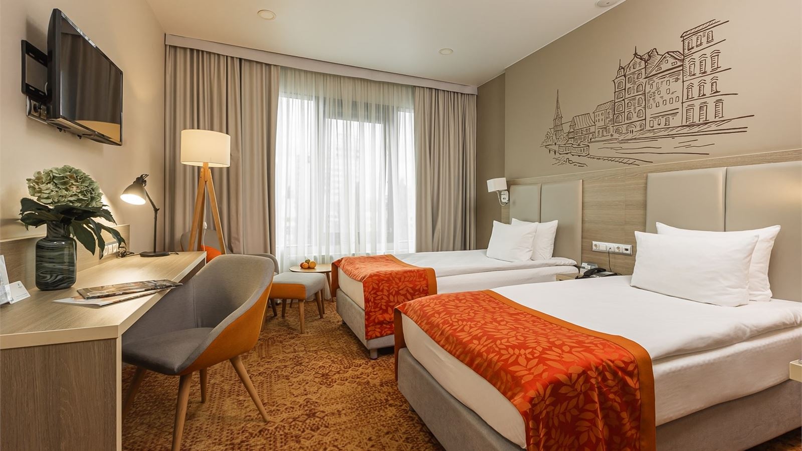 rooms-стандартный-номер-с-видом-на-реку-и-2-кроватями